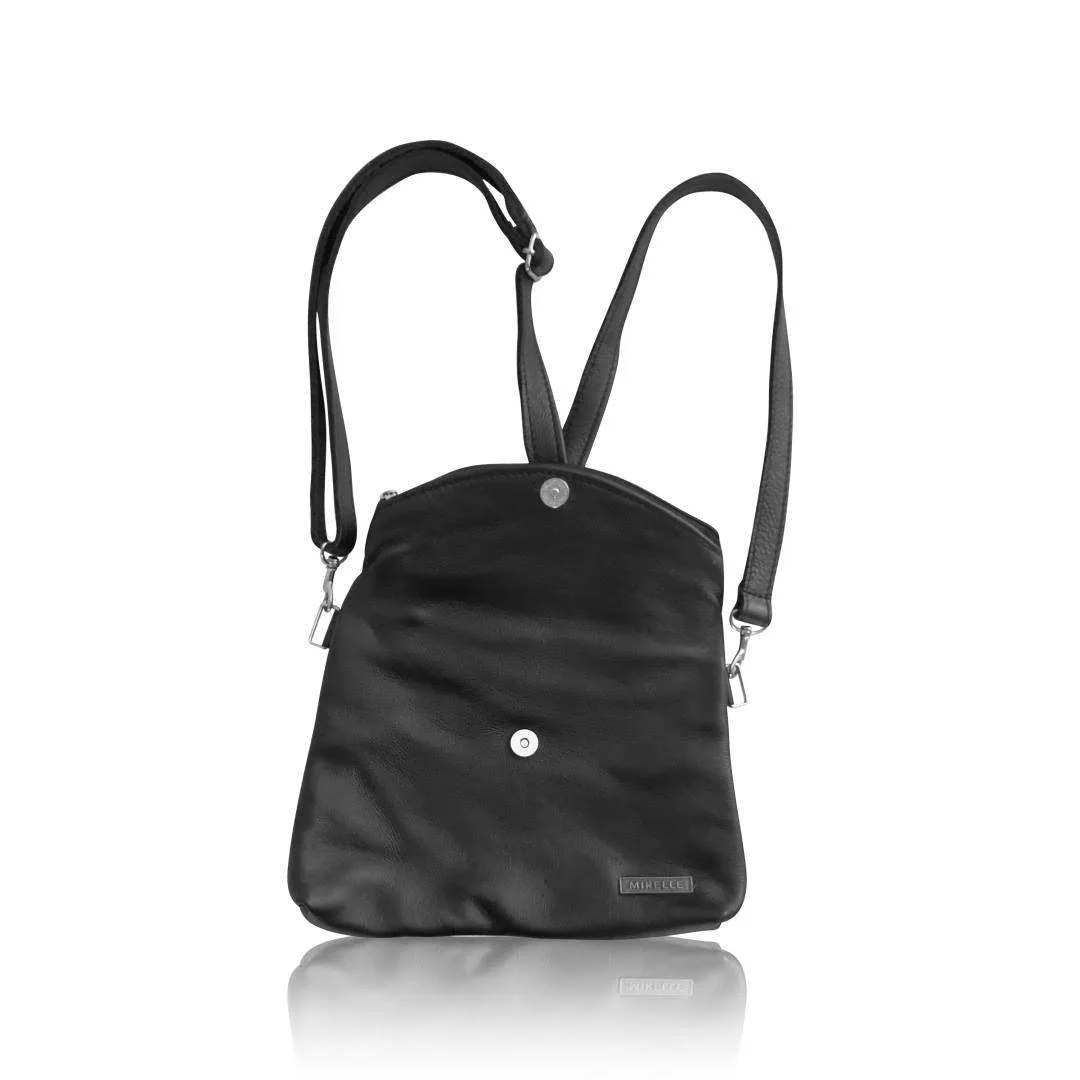 Mirelle Genuine Leather 3-Way Convertible Backpack | Messenger Handbag