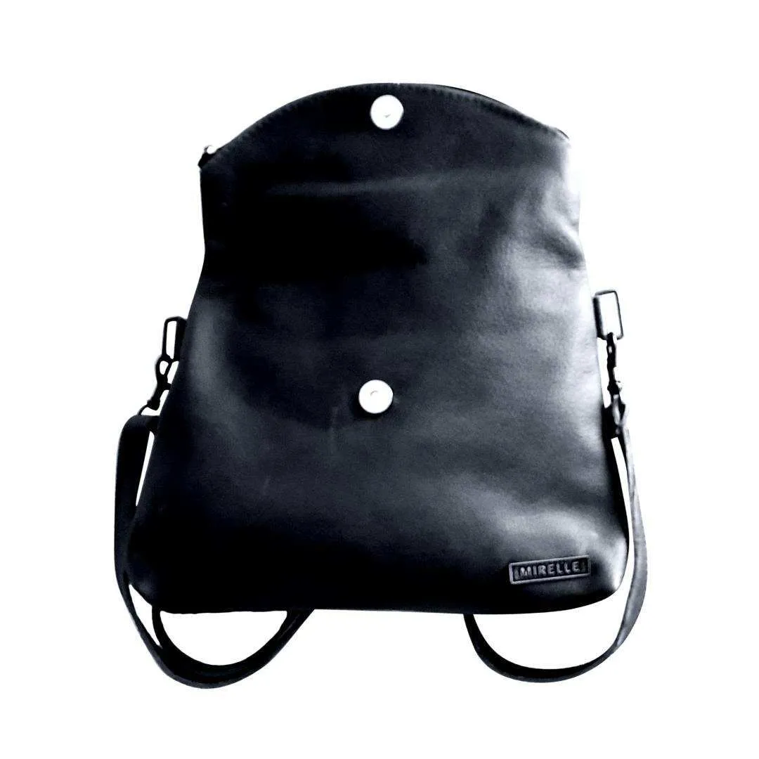 Mirelle Genuine Leather 3-Way Convertible Backpack | Messenger Handbag