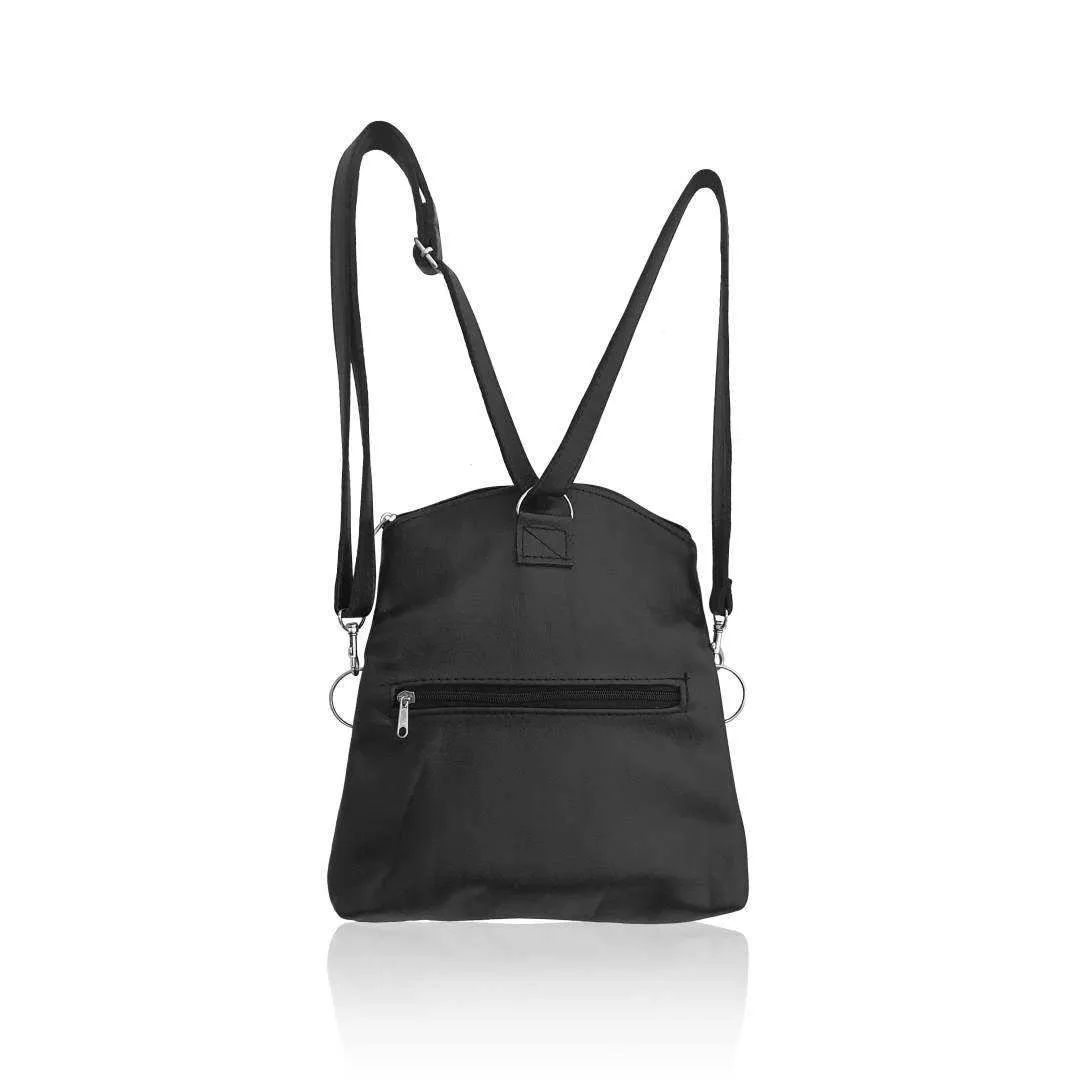 Mirelle Genuine Leather 3-Way Convertible Backpack | Messenger Handbag