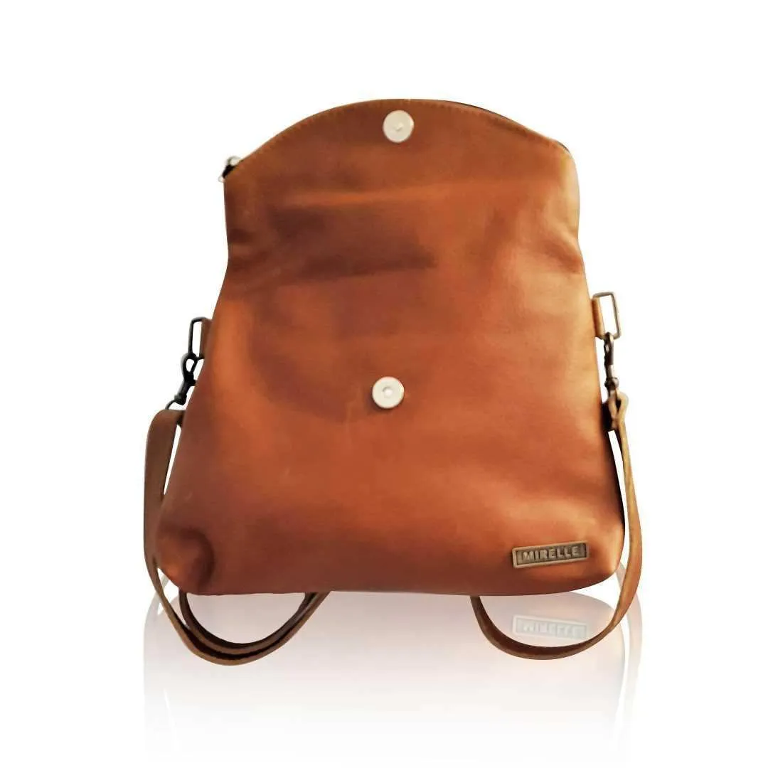 Mirelle Genuine Leather 3-Way Convertible Backpack | Messenger Handbag