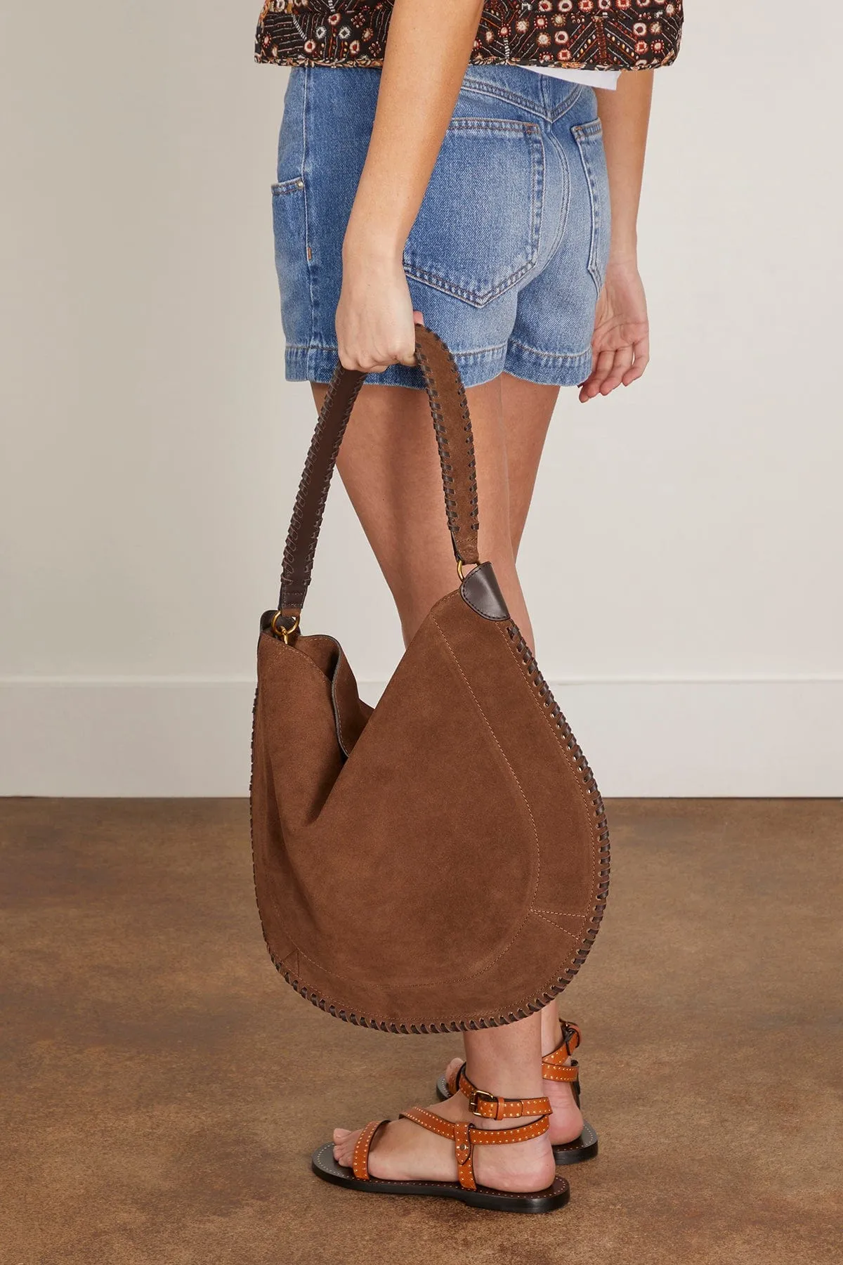 Oskan Hobo Soft Bag in Chocolate