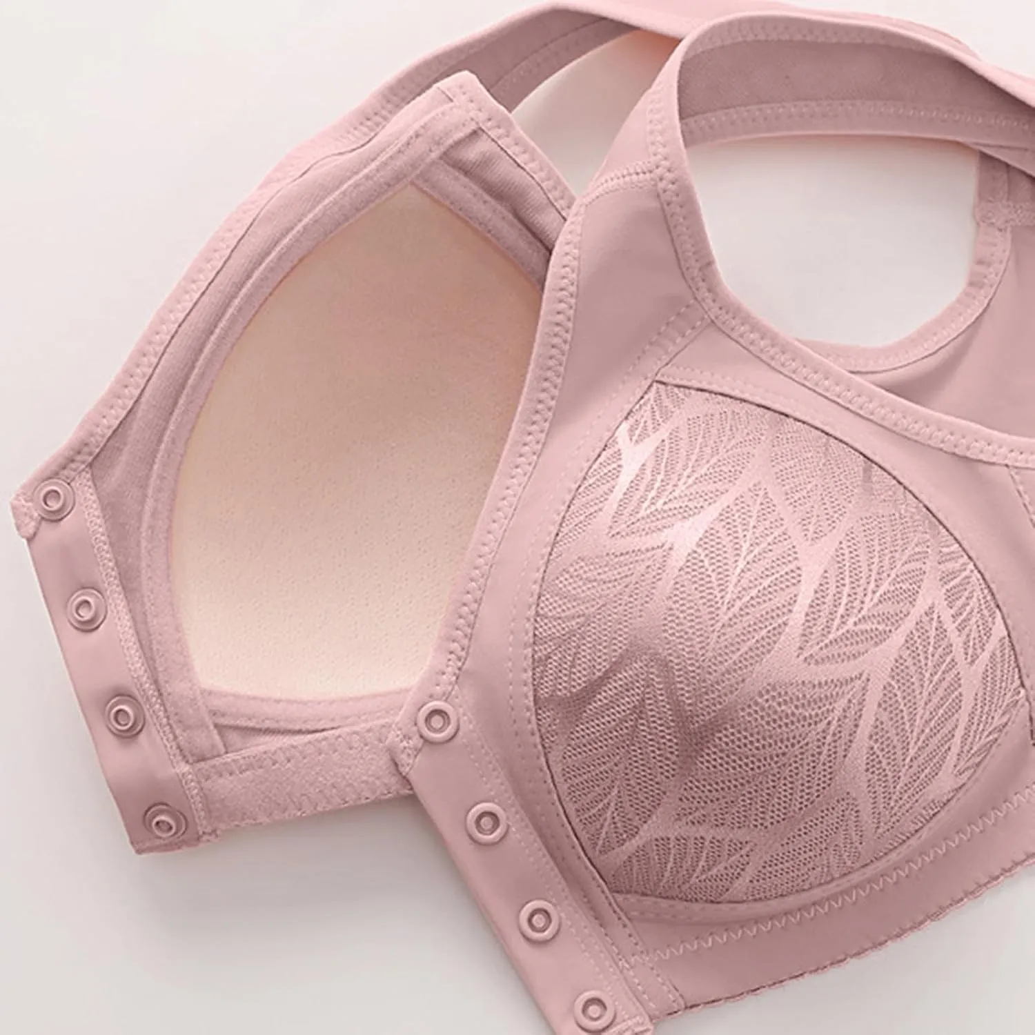 Plus Size Bras for Women Basic Wireless Backless Bra Square Neck Longline Bra Sport Bralette Workout Clothes for Women