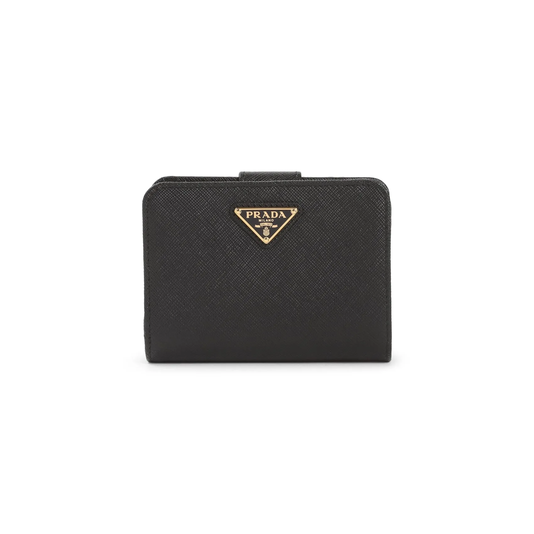 PRADA Mini Leather Wallet - 100% Calf Leather, Compact Design
