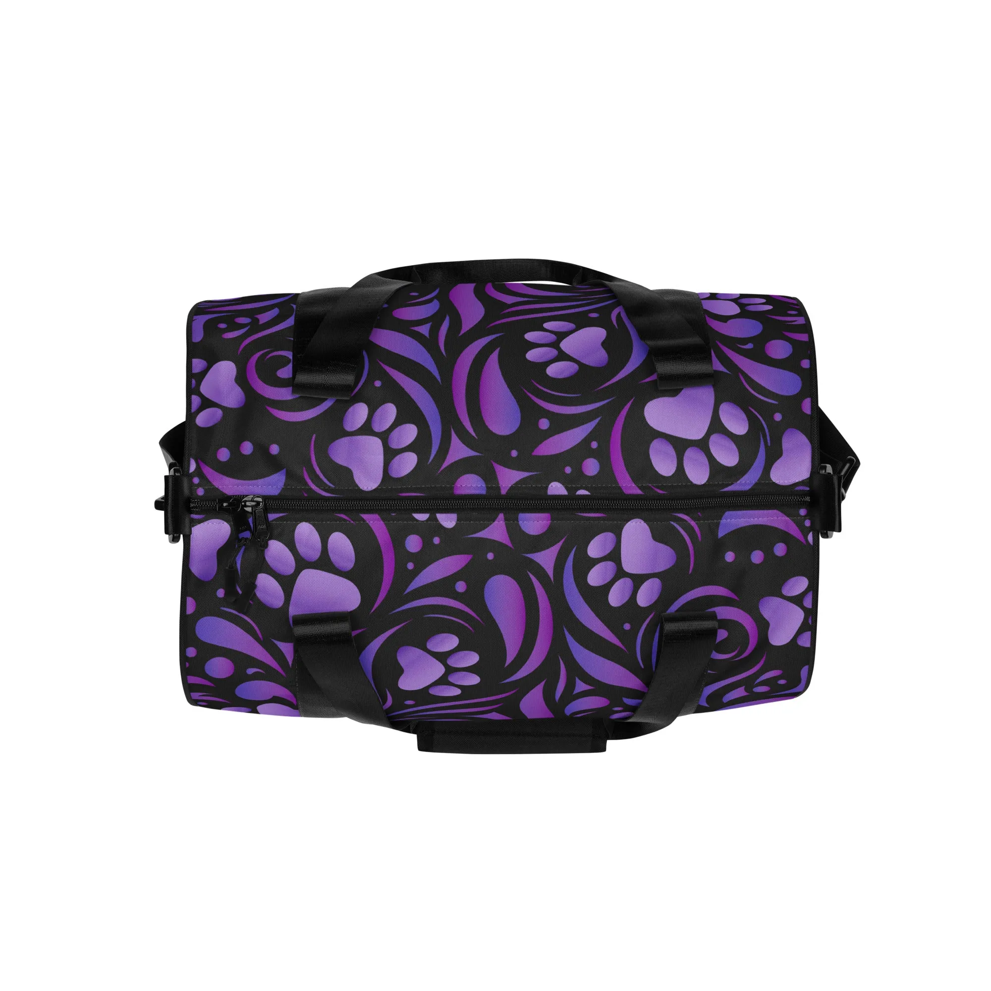 Purple Paw Symphony Duffel Bag