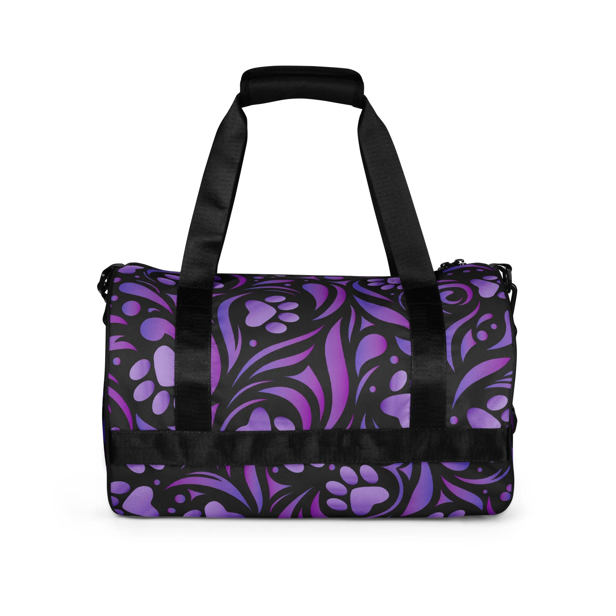 Purple Paw Symphony Duffel Bag