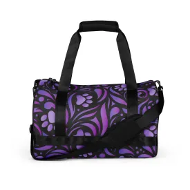 Purple Paw Symphony Duffel Bag