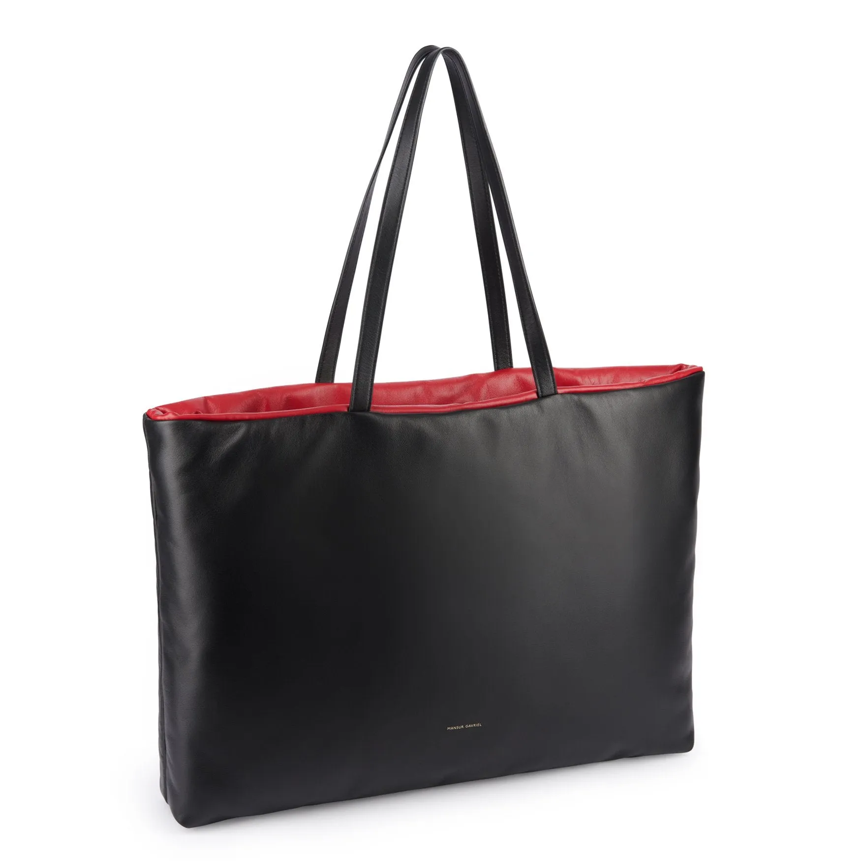 Reversible Pillow Tote Bag - Black/Flamma