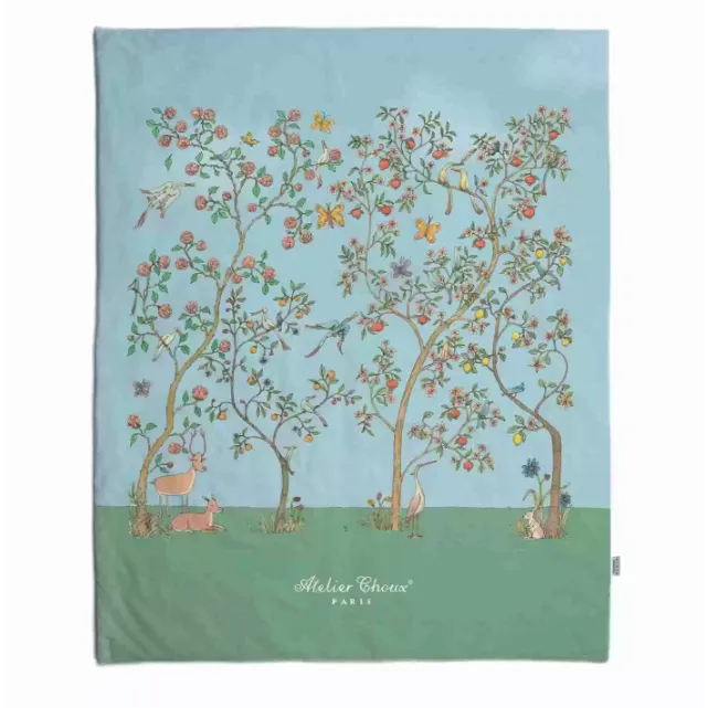 Reversible Quilt - In Bloom Blue / Carousel Blue