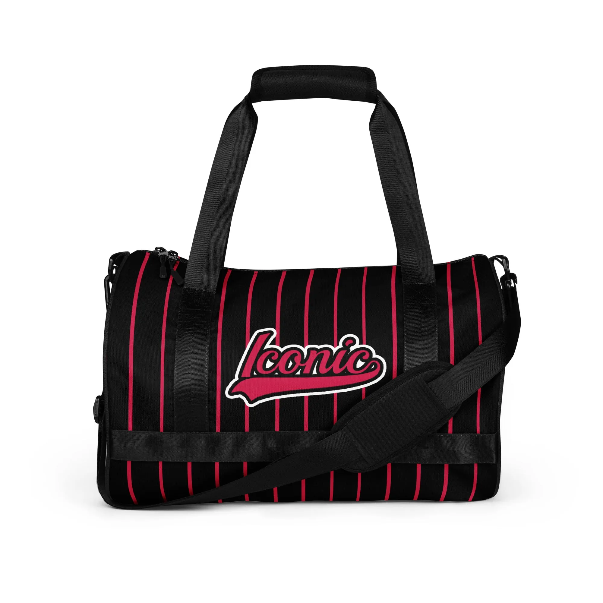 ROYAL Team Iconic. Athletix Mini Duffle Gym Bag Pinstripe