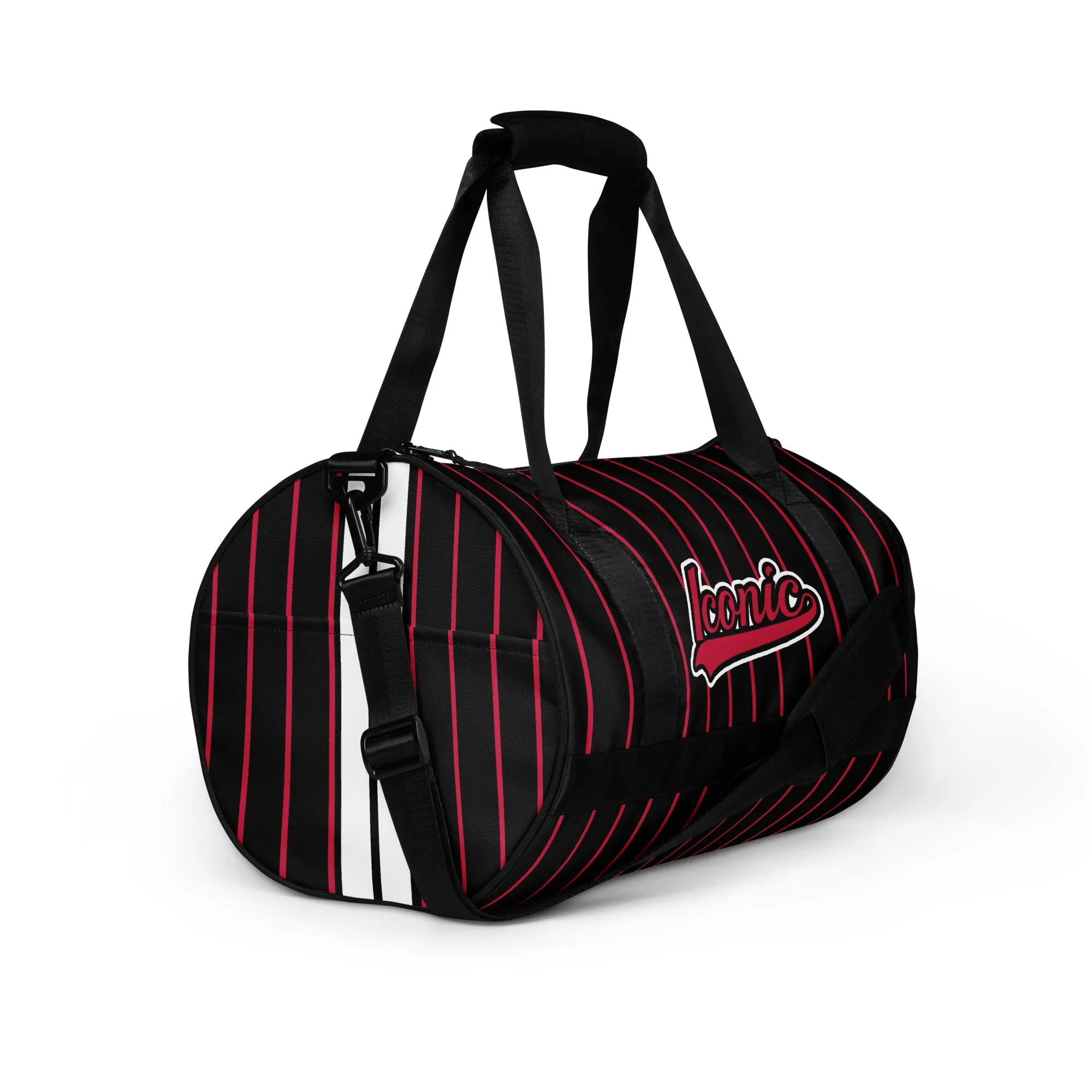 ROYAL Team Iconic. Athletix Mini Duffle Gym Bag Pinstripe