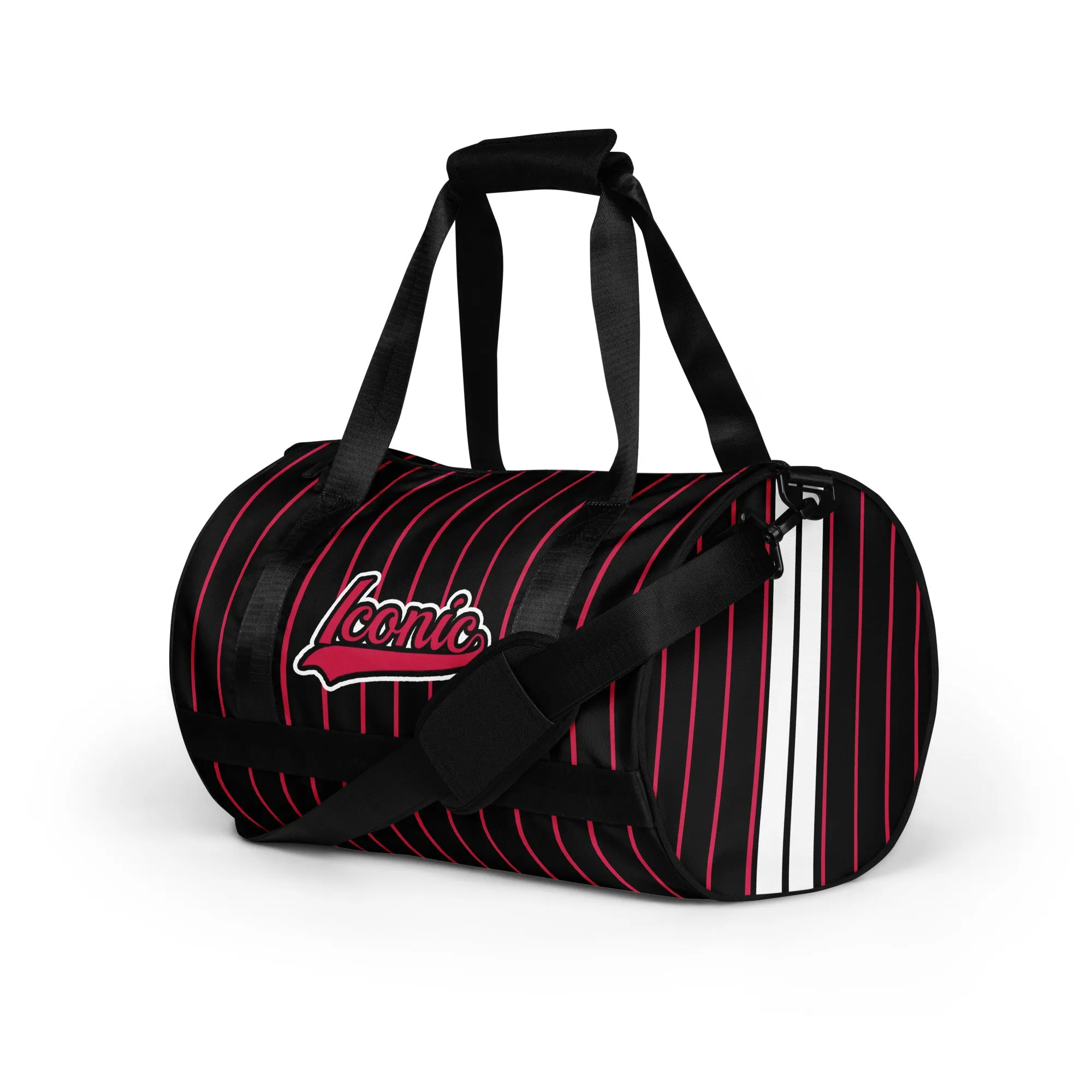 ROYAL Team Iconic. Athletix Mini Duffle Gym Bag Pinstripe