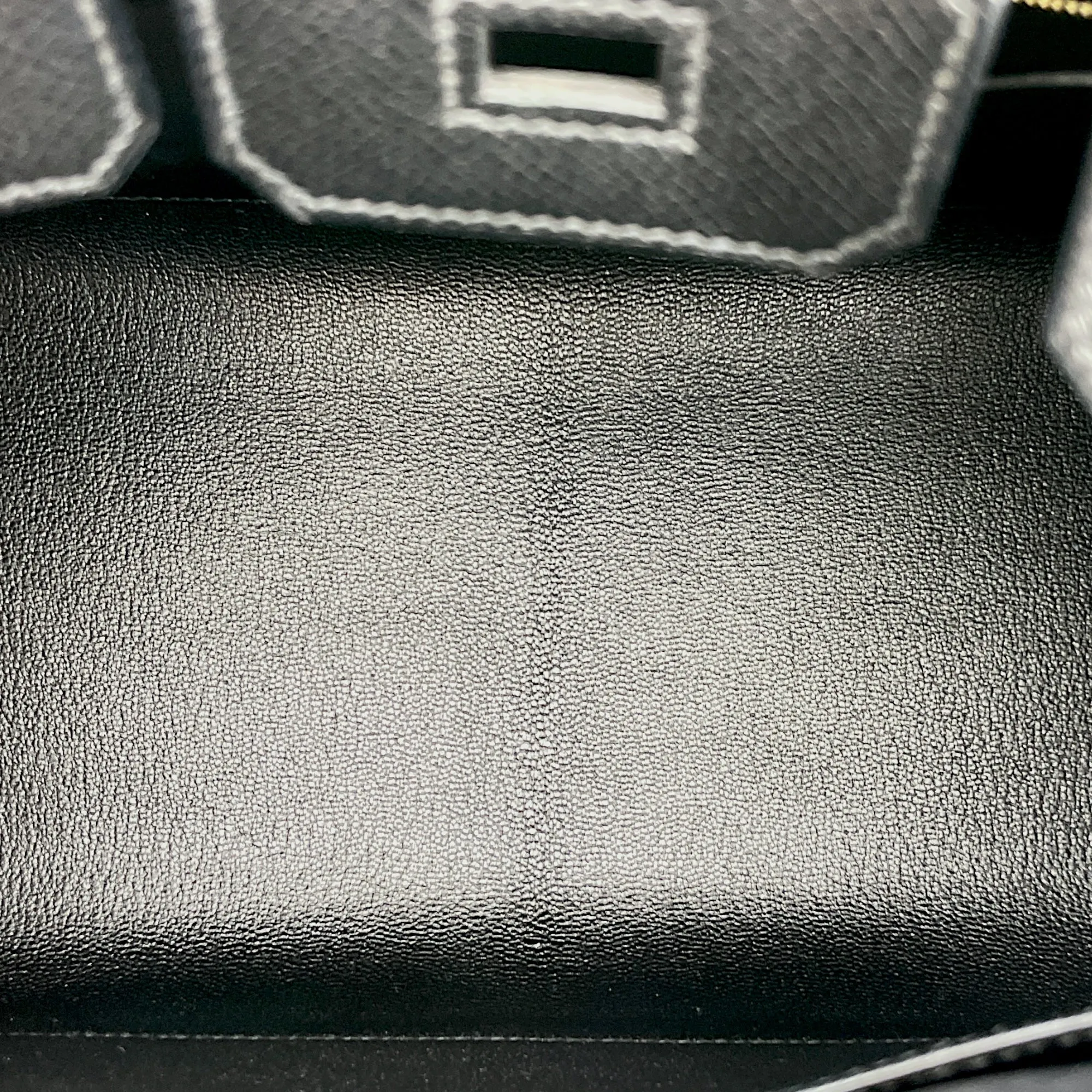 Sellier Birkin 25 Black in Epsom, Gold hardware