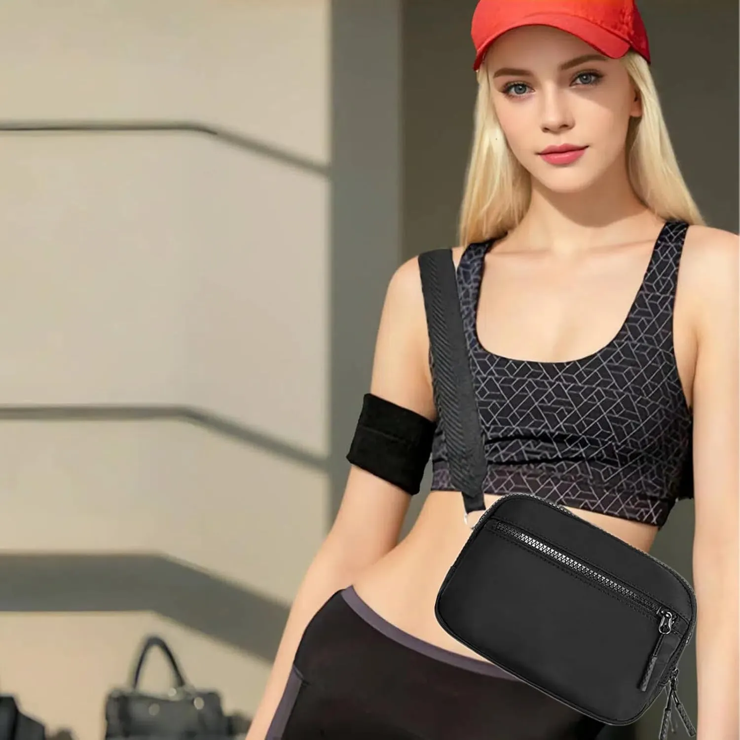 Small Crossbody Purses for Women, Shoulder Purses Bag for Men with Adjustable Strap,Mini Nylon Purse-Perfect for Travel and Workouts