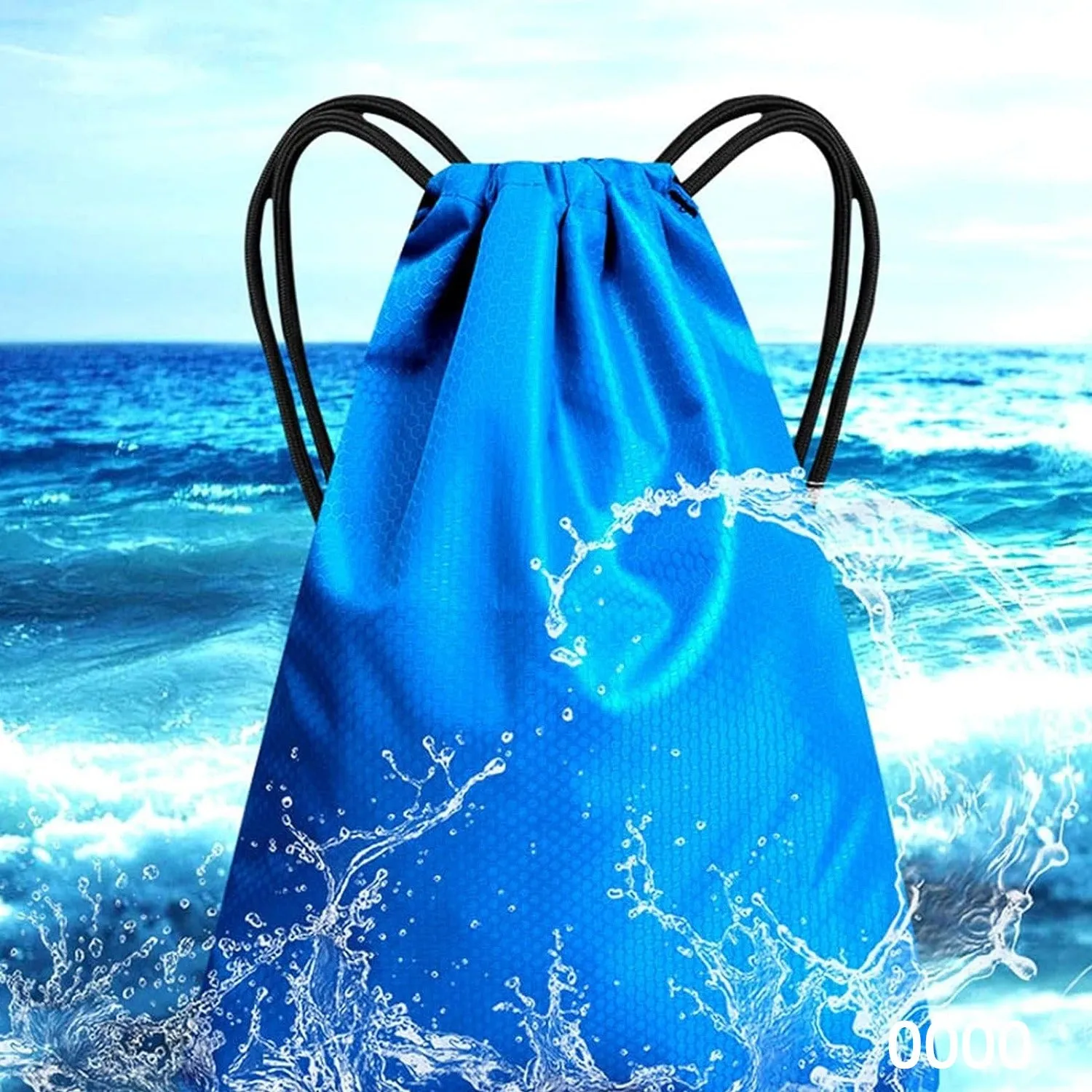 Sports Drawstring Backpack for Gym, Water-Resistant