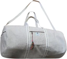 Style Savvy Hemp Gym bag/Travel Duffle Bag adjustable Shoulder Strap Gym, Swimming, Yoga, Sports, weekender bag 25x 11 x11.5Inches, 65 LitersHemp Gym Bag adjustable strap,pockets with zipper