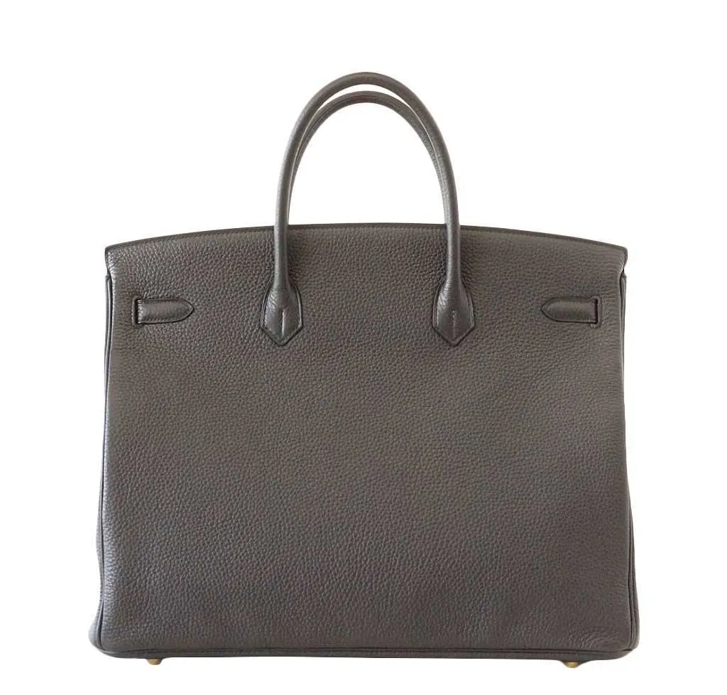 Trendy Inspired Hermès Birkin 40 Plomb Togo Bag