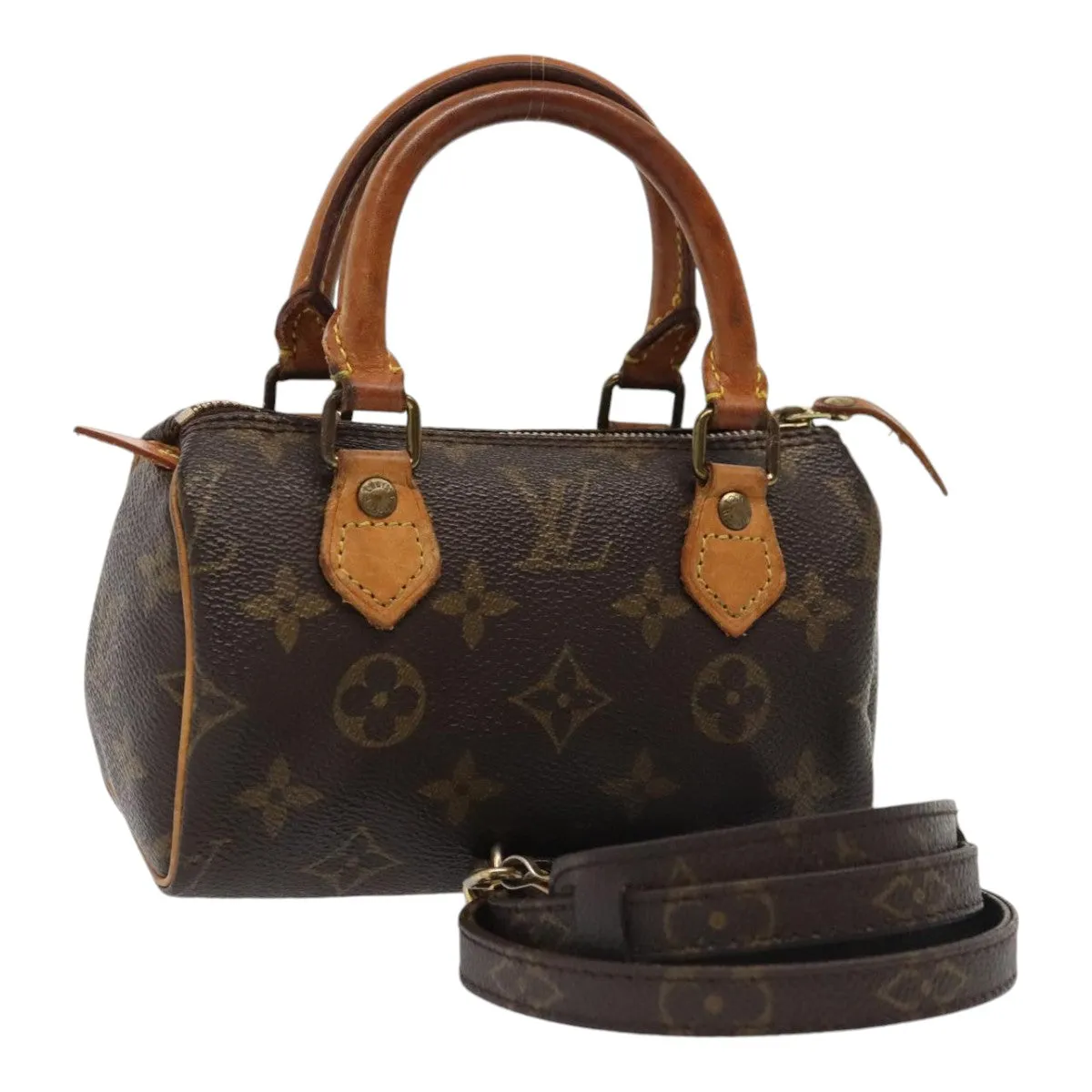 Trendy Inspired Louis Vuitton Monogram Mini Speedy Hand Bag M41534 Lv Auth Ki4808